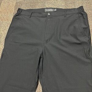 Cuts Clothing AO Jogger Pants Mens 2XL 34x30 Black Tapered Stretch MB10057V Golf